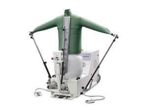 Foam finisher machine for hotel uniforms and garments